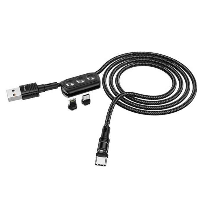 Hoco U98 Sunway 3 in 1 Multi-functional Magnetic Charging Cable